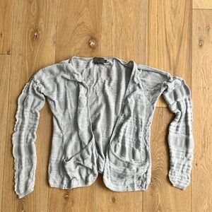 Gray Women's Cardigan Sweater